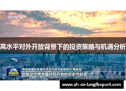 高水平对外开放背景下的投资策略与机遇分析 高水平对外开放背景下的投资策略与机遇分析